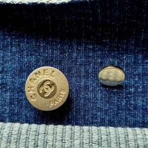 CHANEL Gold Logo Button